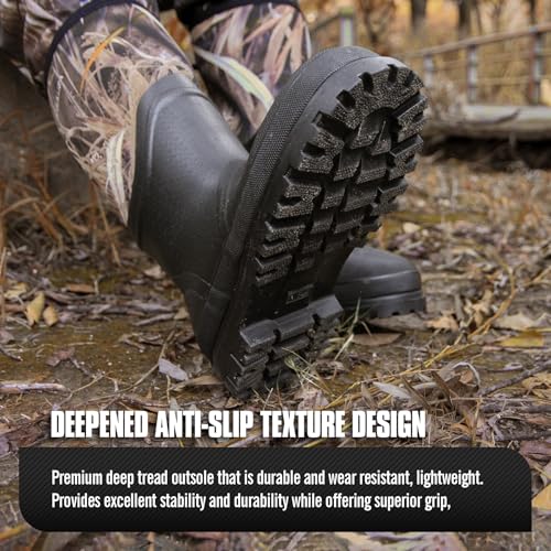 GUGULUZA Neopren Isoliert Gummistiefel für herren Jagd Angeln Hof warme Wasserdicht Stiefel Tarnung