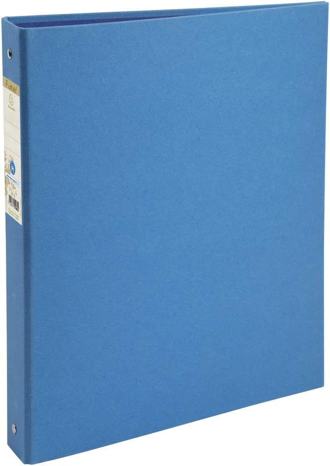 Exacompta - Ref 51981E - Forever Collection - Recycled Ring Binder - 320 x 260mm in Size, Suitable for A4 Documents, 100% Recycled, 4 Rings, 40mm Spine - Light Blue