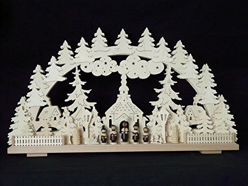 Lit électrique de voûte Rudolphs Schatzkiste arche lumineuse 70x36cm