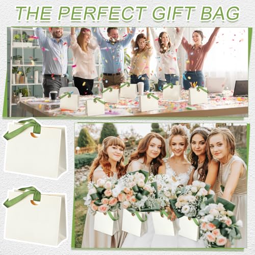 Mini sacs cadeaux de mariage avec poignée ruban pour anniversaire