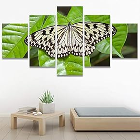SIGNWIN 5 Panel Canvas Wall Art Open Wings...