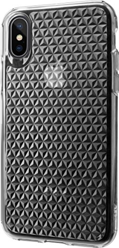 Smartish Silk iPhone Xs/X Clear Case - PUREVIEW Protective Slim iPhone 10 Grip Cover - Queen of Diamonds - Crystal Clear