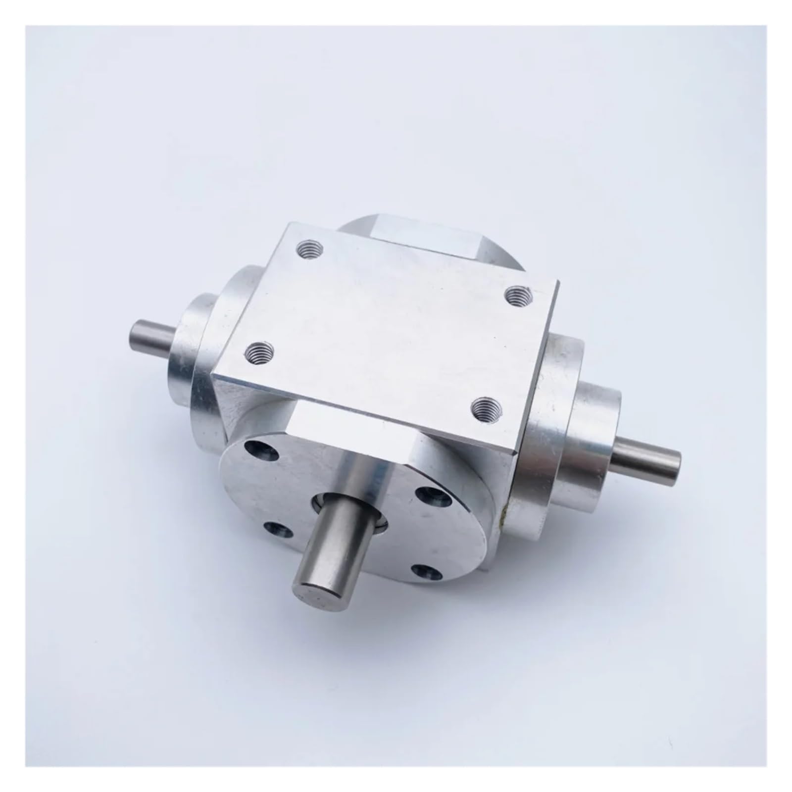 1: 2 Przekładnia kątowa z napędem nawrotnym 8MM-12MM Pojedynczy/podwójny/trzy wałek ze stopu aluminium Przekładnia 1M 20T 40T Spirala stożkowa Moduł DIY(Three-Outputs)