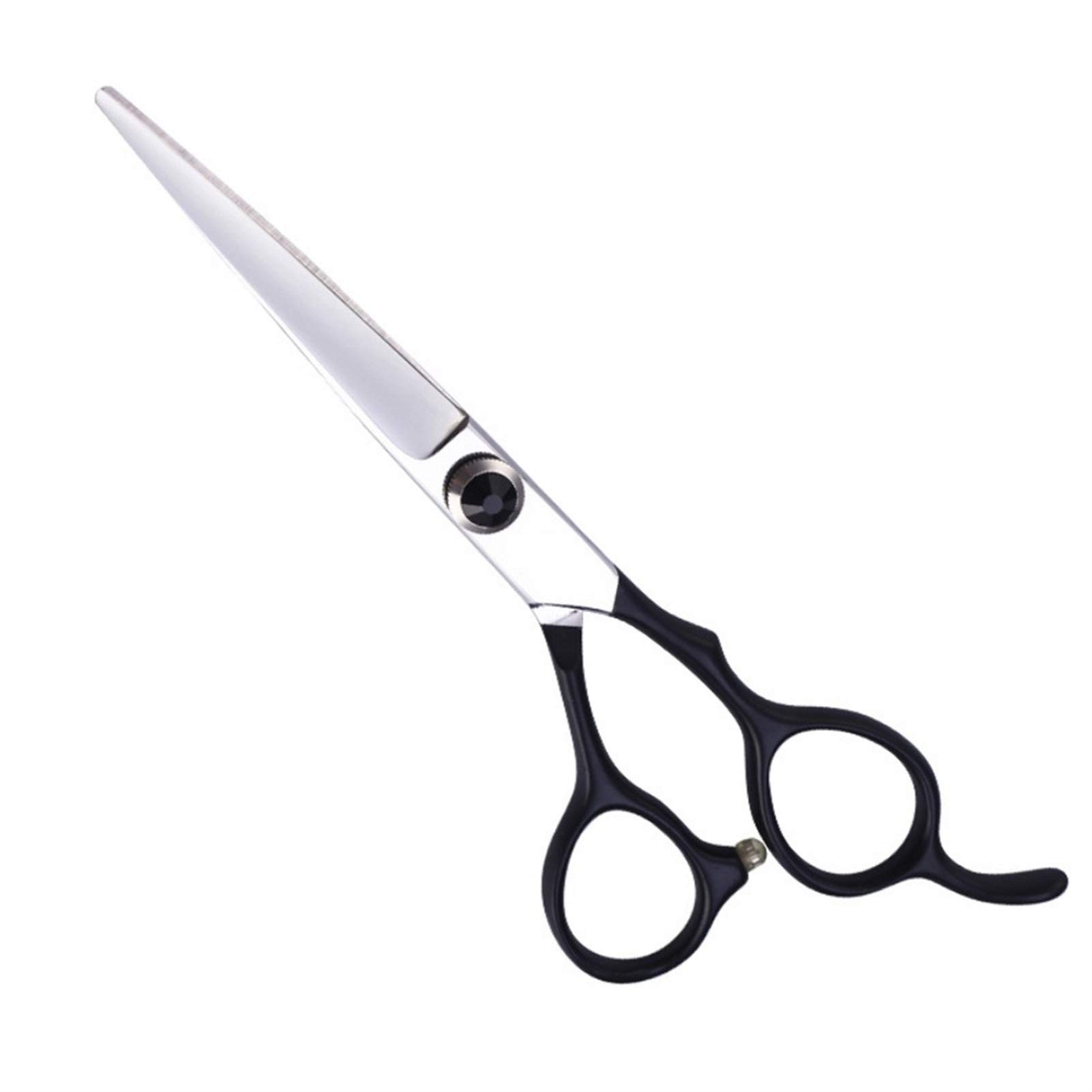 Set di forbici da barbiere, forbici da parrucchiere professionali, forbici da barbiere in acciaio inossidabile, forbici da rifinitura e forbici per sfoltire con pettine per capelli, 6 pollici / 1