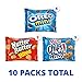 Nabisco Cookie Variety Pack, OREO Mini, Nutter Butter Bites, CHIPS AHOY! Mini, 10 Snack Packs