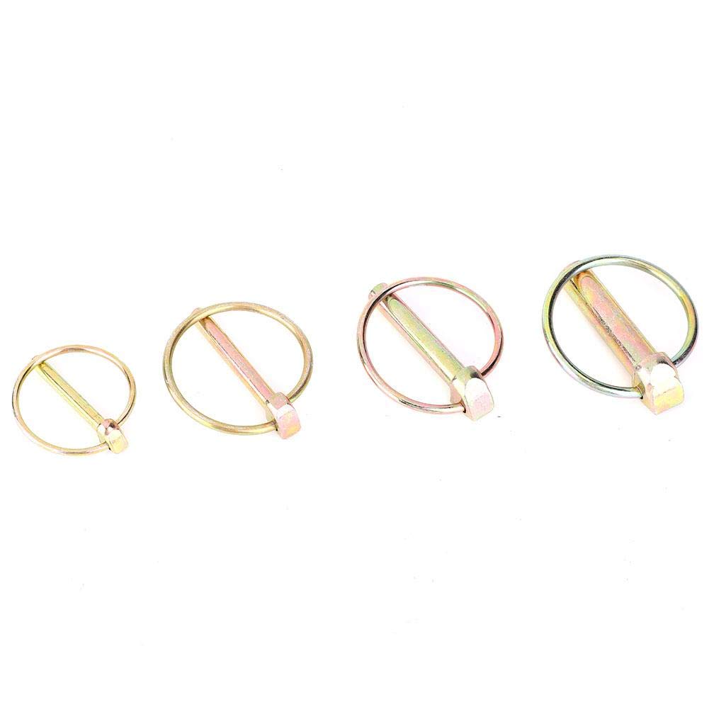 50Pcs Coppiglie a Scatto, Spine a Scatto in Acciaio Lynch Pin per Trattori Agricoli Rimorchio