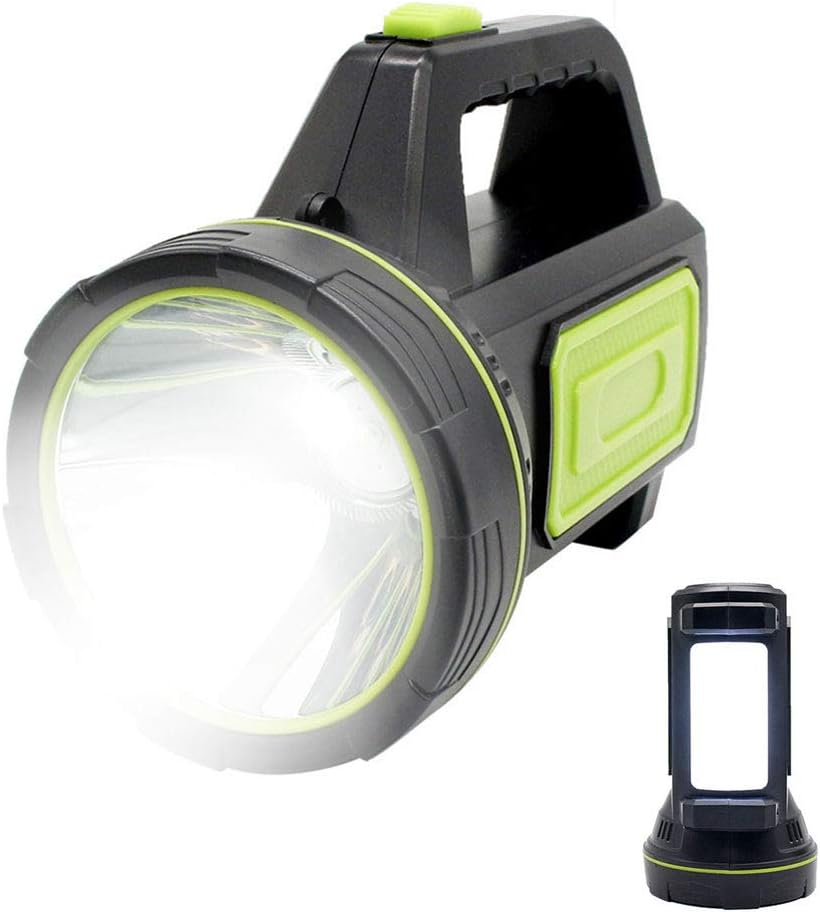 LED Handheld Flashlights Lantern, 13500LM 2 Modes Rechargeable LED Flashlight High Power Outdoors Camping Hunting Handed Lamp Portable Spotlight Lantern Searchlight for Indoor Outdoor Emergency - - 