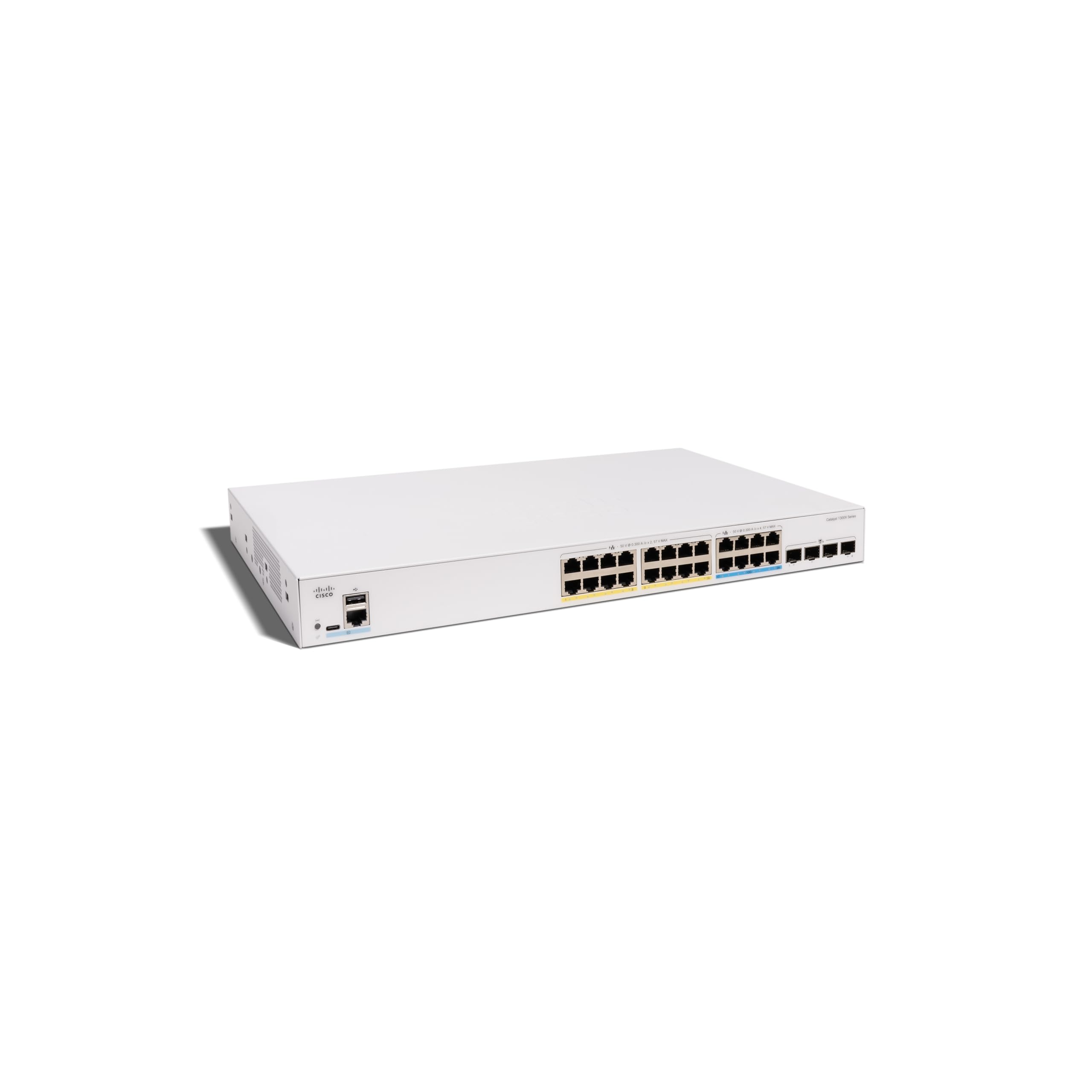 Cisco Catalyst C1300X-24NGU-4X Smart Switch, 8 Port 5GE, 16 Port GE, 60W PoE++, 4x10G SFP+, Limited Lifetime Protection (C1300X-24NGU-4X)