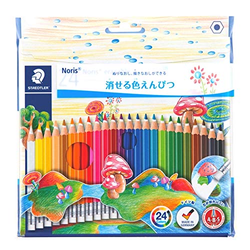 (未使用･未開封品)　ステッドラー 色鉛筆 ノリスクラブ 消せる色鉛筆 24色 144 50NC24 ar3p5n1 ステッドラー ノリスクラブ 144 50NC24 消せる色鉛筆