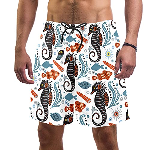 Short de bain homme avec doublure en maille anti-irritation starfish