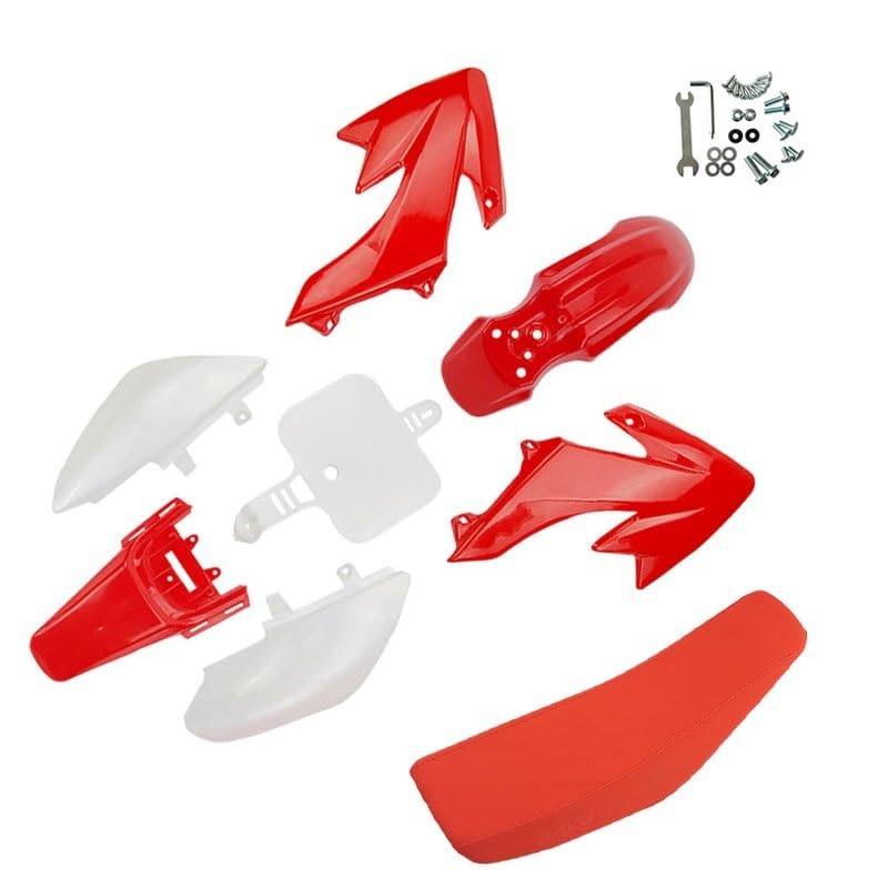 Plastique CRF50 cassé ? Kit carénage complet avec selle pour Dirt Bike XR50