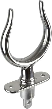 Upgraded Stainless Steel Rowlock Side Mount Line Oarlock Socket Marine Yacht Antirust Highly-Polished