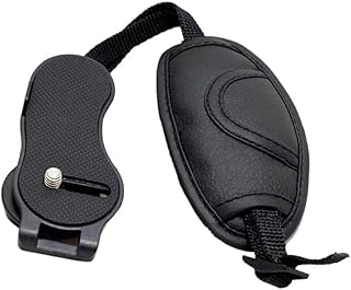 Acinkeety Camera Hand Strap Quick-Release Soft Grip Adjustable Wrist Belt Leather Hand Grip Strap for DSLR and Mirrorless Cameras Wrist Belt Wear-Resistant Durable Portable for Adults Unisex Teens