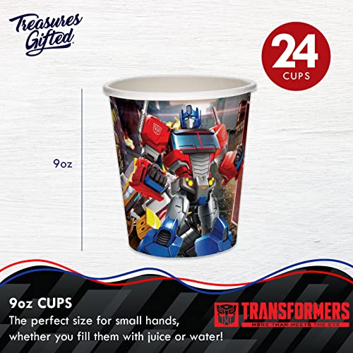 Treasures Gifted Transformers Cups 24Ct - 9Oz Transformers Party Cups Autobots - Transformers Party Supplies - Transformers Birthday Party Supplies - Transformers Birthday Decorations #TOP1