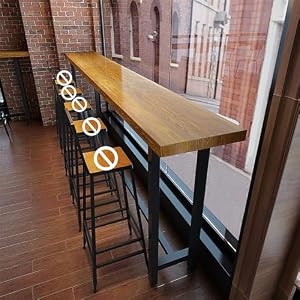 NEONMAN 無垢材製 カウンターテーブル テーブル 高さ110cm バーカウンター （1～5人用） カウンターチェア 組み立てが簡単 おしゃれな 美しい 頑丈 耐久性のある バー、キッチン、家庭、バルコニーでの使用に適しています ...