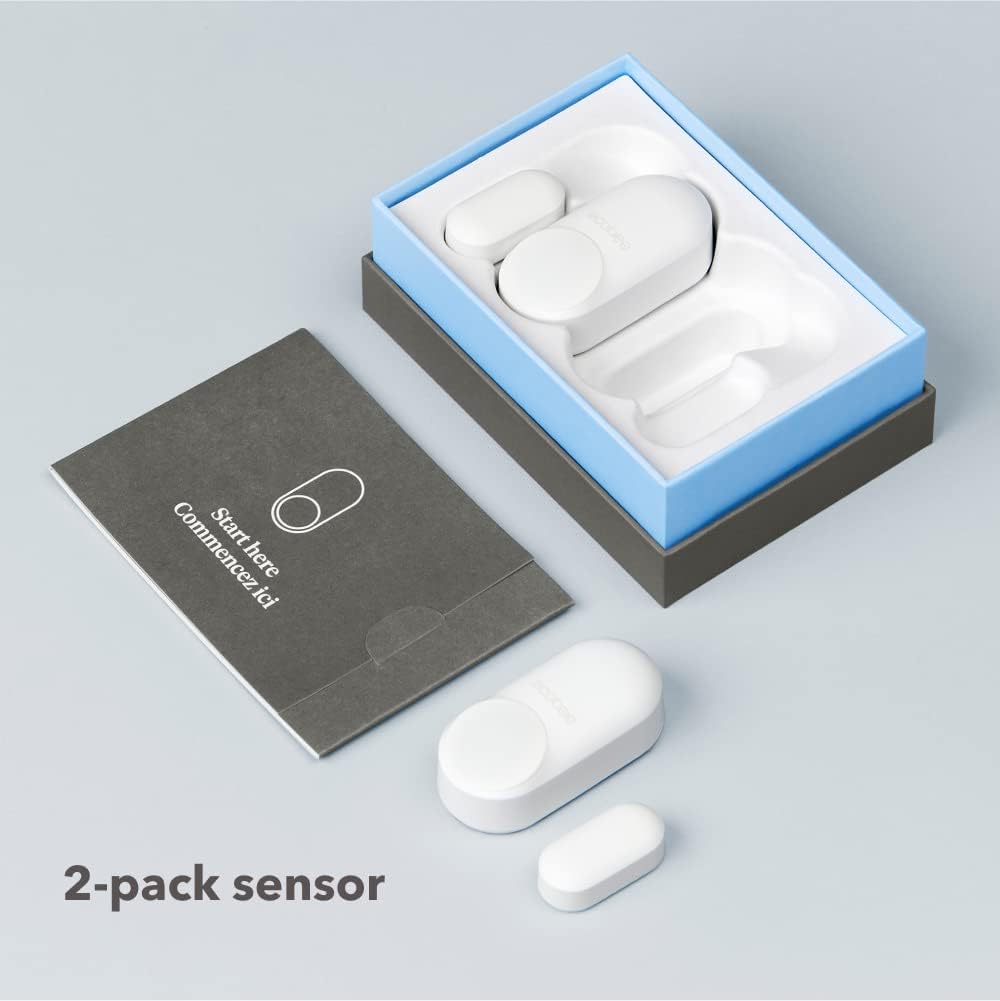 ecobee Smart Sensor for Doors & Windows 2 Pack - Wifi Contact Sensor for Home Security, Energy Savings - Compatible with ecobee Smart Thermostats - Motion sensor