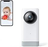 ZJX WiFi Camera Indoor, Pet Camera with Phone APP, 1080P Home Security Cam for Dog/Cat/Baby/Elder/Nanny, 2-Way Talk, Motion Tracking, Motion and Sound Detection, Compatible with Alexa White IC-03