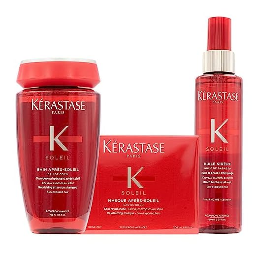 Kerastase Soleil Shampoo Apres Soleil 250ml Masque 200ml Huile Sirène 150ml