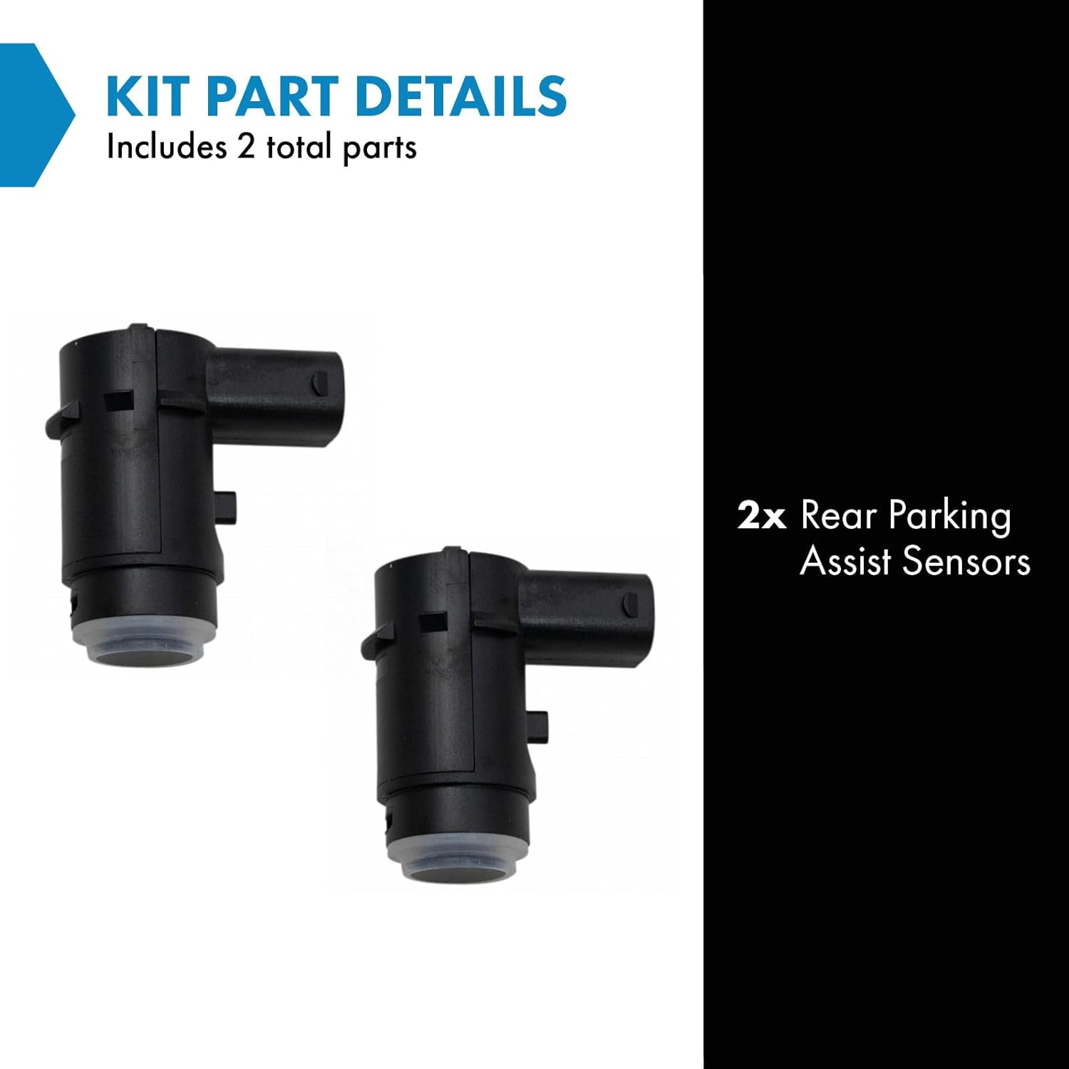 TRQ Rear Parking Assist Sensor Set Compatible with 2009-2014 Ford F-150 FO1175101