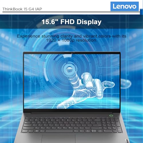 Lenovo ThinkBook 15 Gen 4 Business Laptop, 15.6" FHD Display, Intel i7-1255U, 40GB RAM, 1TB SSD, HDMI, Thunderbolt 4, Webcam, Wi-Fi 6, Fingerprint Reader, SD Card Reader, Windows 11 Pro, Grey - Image 3