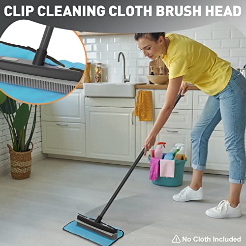 Sunally Rubber Broom Pet Hair Remover, Fur Remover Broom With Squeegee For Fluff Carpet, Hardwood Floor, Tile, Window, Black Grey, Includes Portable Lint Remover Brush #TOP4