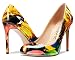 Imagen de Castamere Zapatos de Tacón Mujer Moda Punta Redonda Tacón de Aguja 10CM High Heels Charol Zapatos EU 42