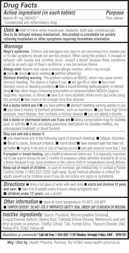 Aspirin 81 mg (1000 Enteric Coated Tablets) | Adult Low Dose Strength Pain Reliever (NSAID) | Safe Pain Relief for Minor Aches and Pain | Value Pack Generic - Image 5