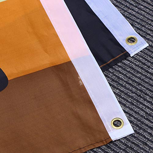 Amosfun 3 peças de suporte bandeira decoração urso poliéster ornamento orgulho xcm lésbica resistent