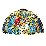 2. Matériau Spécial : Cet abat-jour utilise le procédé complexe de Tiffany, le verre est soudé manuellement par des feuilles de cuivre, ce qui peut vous offrir une longue durée de vie, il ne perd jamais son éclat.