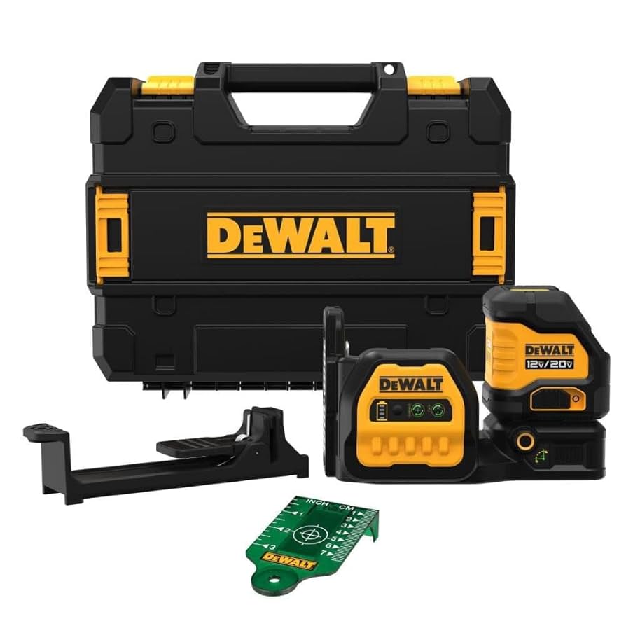 DEWALT 20V MAX Laser Level, Cross Line Laser, Green, Bare