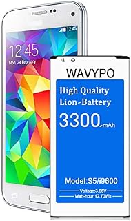 Galaxy S5 Battery, (Upgraded) Wavypo 3300mAh Replacement Battery for EB-BG900BBC Samsung Galaxy S5
