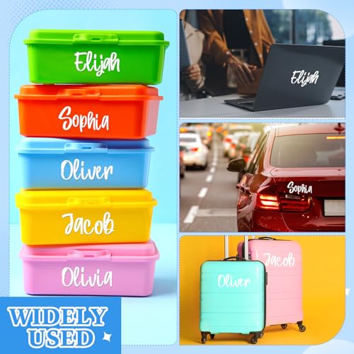 Image of Humyoun 6 Sheets UV Dtf Cup Wrap Name Stickers for Water Bottles Waterproof Vinyl Decals Personalized Custom Lettering Gift Stickers for Cups Love 14-40oz Tumbler Mugs DIY Craft (White)