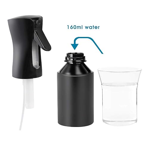 Miniatura 2 de YAMYONE - Botella de spray para el cabello botella de spray de agua continua vacía aerosol fino y rizado para domar el cabello por la mañana peinado