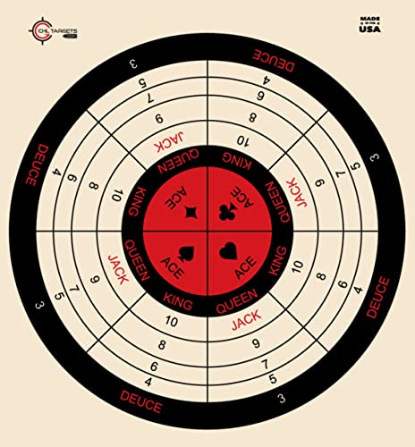 Shooting Range Targets, 50 Target Pack, 10 Targets Of Each Target Design, Silhouette Targets, Rifle, Gun, Pistol, Bb Guns, Airsoft, Pellet Gun, Air Rifle (Sample Pack 6, 50 Target Pack) #TOP3
