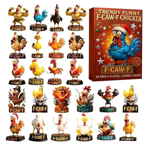 Ornement plat en acrylique 2D poule : fini les calendriers de l'Avent encombrants