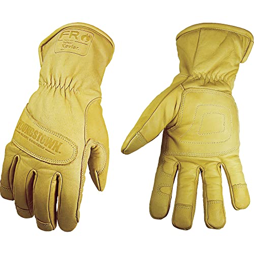 Lowest Price Youngstown Glove Company 12-3290-60-S Flame Resistant Waterproof Ultimate Lined with Kevlar Gloves, Small, brown