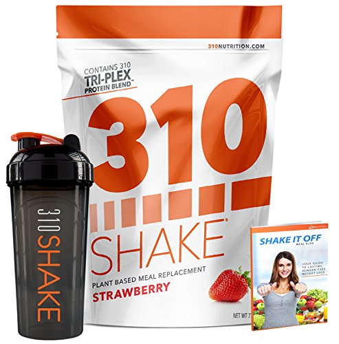 Strawberry Meal Replacement | 310 Shake Protein Powder is Gluten and Dairy free, Soy Protein and Sugar Free | Includes 310 Shaker and Free Recipe eBook (DIGITAL) | 28 Servings Strawberry Meal Replacement | 310 Shake Protein Powder is Gluten and Dairy free, Soy Protein and Sugar Free | Includes 310 Shaker and Free Recipe eBook (DIGITAL) | 28 Servings