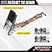 XSTRAP STANDARD Ratchet Tie Down Straps - 8PK - 1'' x 10 ft - 900 LB Break Strength Cargo Straps for Moving Appliances, Lawn Equipment, Motorcycle (Camouflage2)