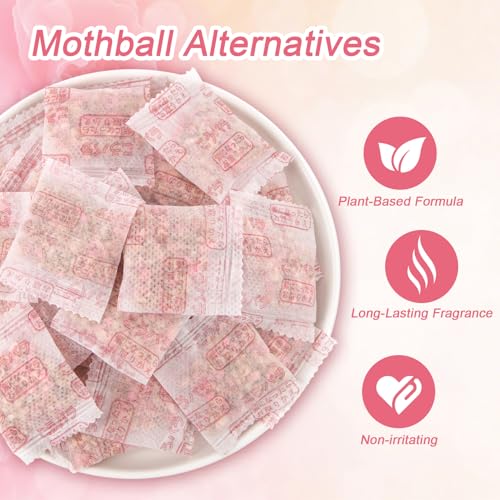 Sachets for Drawers and Closets - 100 Pcs Rose Sachet Bag Natural Floral Fragrance Bags Bulk Odor Eliminator and Air Freshener for Drawer,Clothes Storage and Small Spaces - Image 3