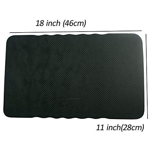 AebDerp 2pcs Premium Thick Kneeling Pad，Knee Pads for Gardening 18x11 Inch Gardening Tools Outdoor Cushions,Gardening Gifts for Women&Baby Bath Essentials (EVA-Soft, Black) - Thumbnail 2