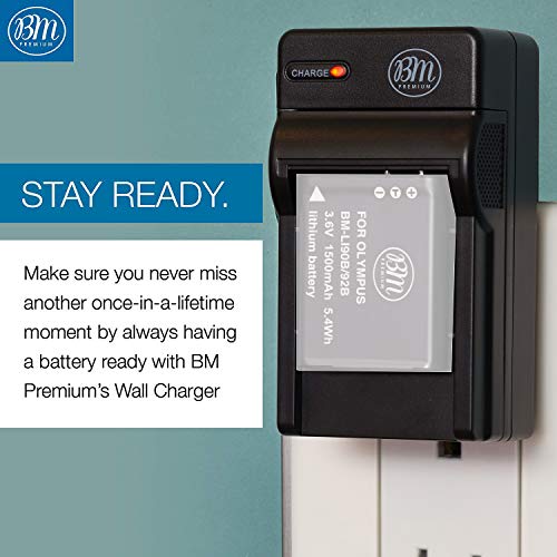 Bm Li90, Li92 Battery Charger For Olympus Tough Tg-6, Tg-5, Tg-Tracker, Sh-1, Sh-2, Sp-100, Sp-100 Ihs, Tough Tg-1 Ihs, Tough Tg-2 Ihs, Tough Tg-3, Tough Tg-4, Sh-50 Ihs, Sh-60, Xz-2 Ihs Cameras #TOP3