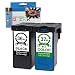 Produktbild QINK 2 Stück Ersatz für Lexmark 36XL 37XL Tintenpatrone Hohe Kapazität Hohe Kapazität Show Tinte Level 18C2130 18C2140 Für Lexmark X3650 X4650 X5650 X5650es X6650 X6675 Z2400 Z2420 (1BK + 1 C)