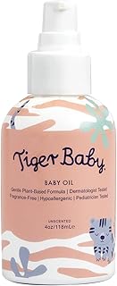 Sponsored Ad - Tiger Baby Oil, Plant-Based Natural and Organic Baby Massage Oil to Moisturize and Nurture Sensitive and Dr...