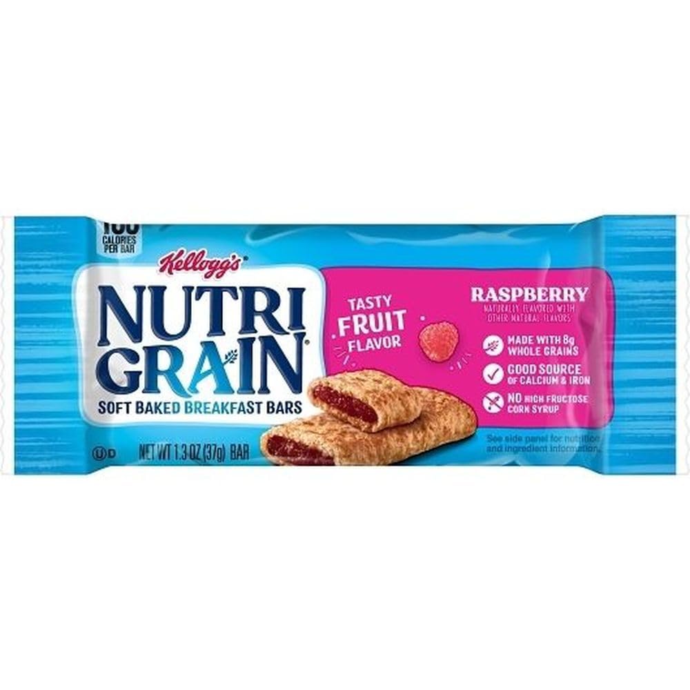 Nutrigrain Raspberry Bars 3 Case 16 Count