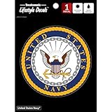 Officially Licensed UNITED STATES NAVY Decal - Large 5.25