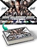 Cakecery Fast X Edible Cake Image Topper Birthday Cake Banner 1/4 Sheet
