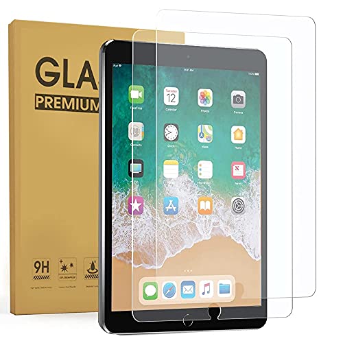 Bundle-Zenrich Rugged Shockproof Case And 2 Pack Tempered Glass Screen Protector Foripad 9.7 Inch Case Zenrich Ipad 9.7 2017/2018 Case Ipad Air 2 Case 2017 Ipad Pro 9.7 Case 2016, Black #TOP2
