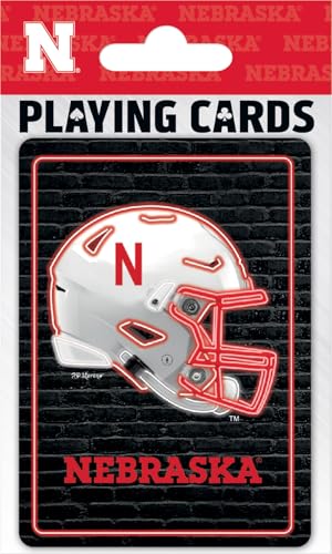 Baraja Oficial Masterpieces NCAA Cornhuskers Neon 54 Cartas