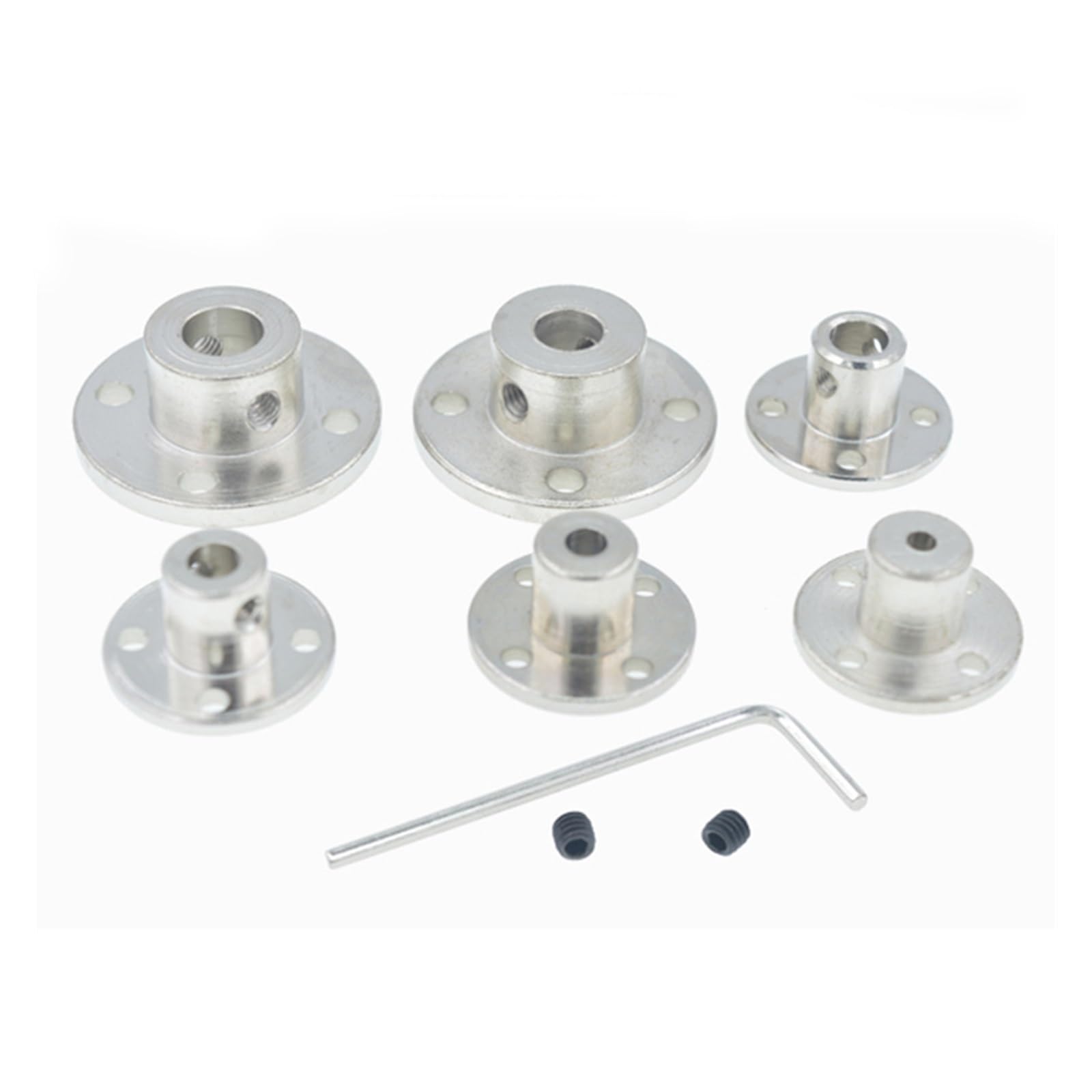 accoppiamento flangia in alluminio, Giunto albero motore con flangia rigida di diverse dimensioni(8mm)
