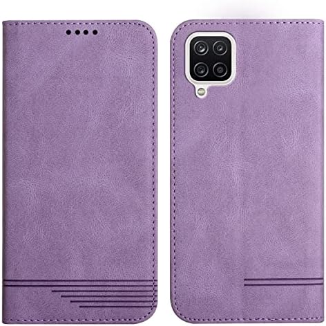 Rostsant Etui ochronne do smartfona Samsung Galaxy A54 5G, etui z poliuretanu do Galaxy A54 5G, portfel magnetyczny, etui ochronne do Samsung Galaxy A54 5G, fioletowe